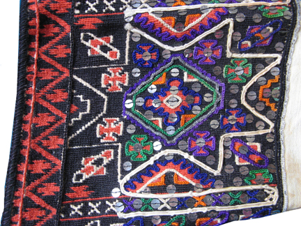woman's sleeve embroidery, Bitola region, Macedonia