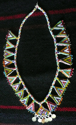 Albanian crochet beadwork necklace