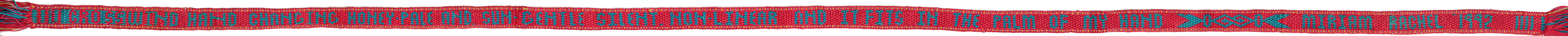 1992 card woven text belt