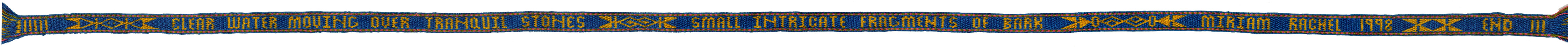 1998 card woven text belt